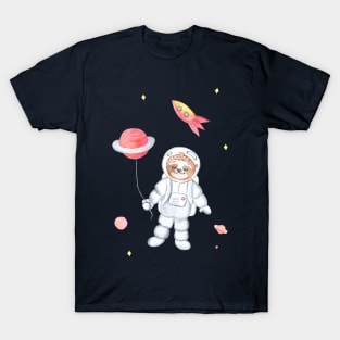 sloth in space T-Shirt